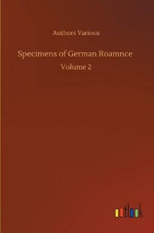 Cover of Specimens of German Roamnce