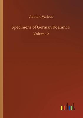 Book cover for Specimens of German Roamnce