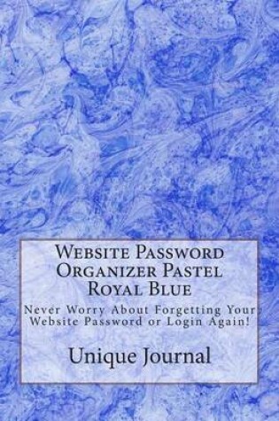 Cover of Website Password Organizer Pastel Royal Blue