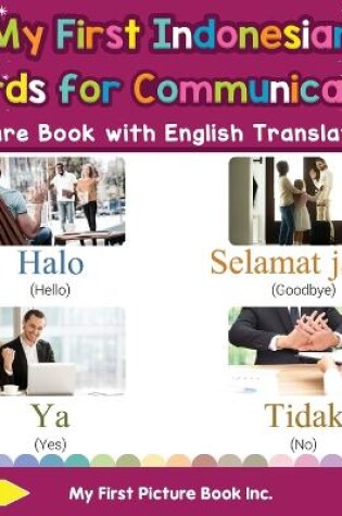Cover of My First Indonesian Words for Communication Picture Book with English Translations