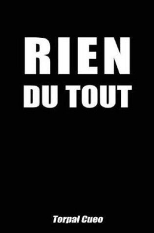 Cover of Rien du tout