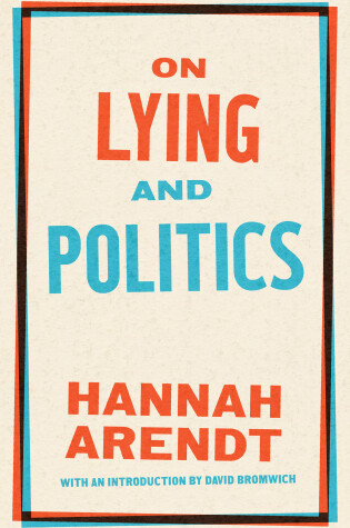 Cover of On Lying and Politics