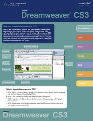 Cover of Adobe Dreamweaver Cs3 Coursenotes