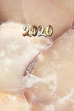 Cover of Gold & Beige Marble Planner 2020