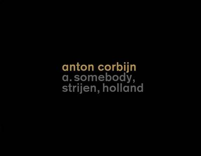 Book cover for Anton Corbijn: A Somebody