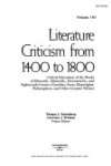 Book cover for Literature Criticism from 1400 to 1800