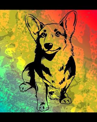 Book cover for Welsh Corgi Color Burst Notebook