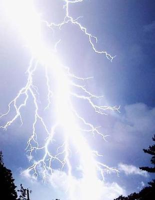 Book cover for Lightening Storm Weather Light Thunder Thunderstorm Stormy Meteorology