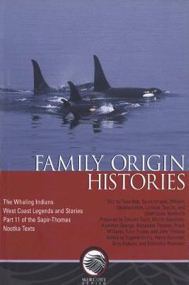 Book cover for Family origin histories
