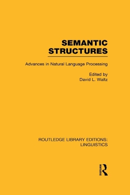 Cover of Semantic Structures (RLE Linguistics B: Grammar)