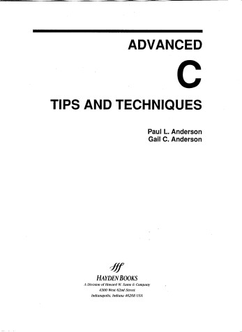 Book cover for Advanced C.