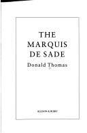 Book cover for The Marquis de Sade