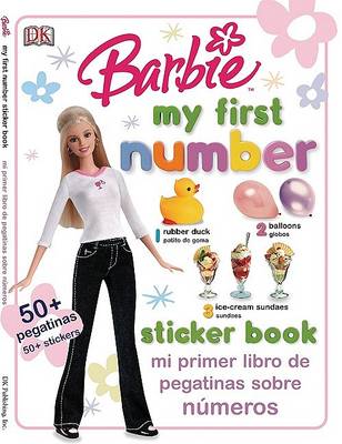 Cover of Barbie Me Primer Libro de Pegatinas de Numeros/Barbie My Firstnumbersticker Book