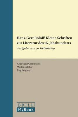 Cover of Hans-Gert Roloff: Kleine Schriften zur Literatur des 16. Jahrhunderts