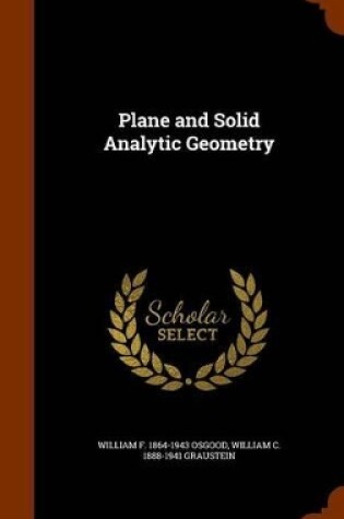 Cover of Plane and Solid Analytic Geometry