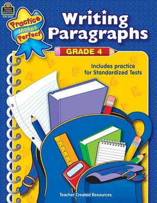 Book cover for Writing Paragraphs Grade 4