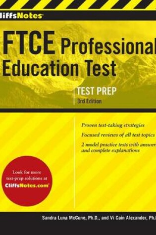 Cover of Cliffsnotes FTCE Professional Education Test 3rd Edition