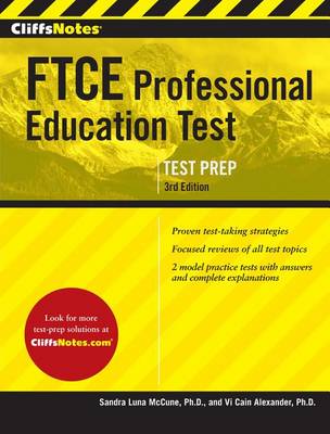 Cover of Cliffsnotes FTCE Professional Education Test 3rd Edition