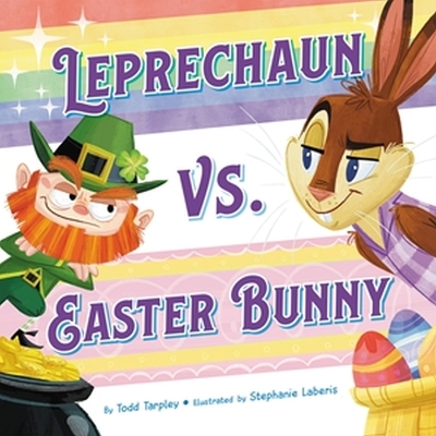 Book cover for Leprechaun vs. Easter Bunny