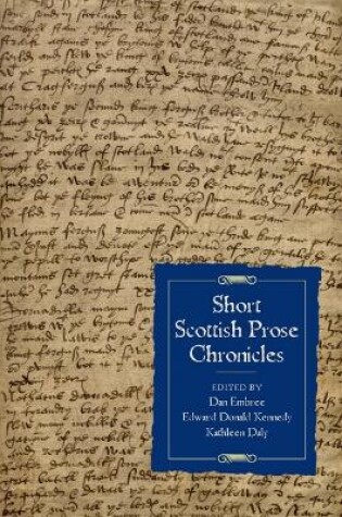 Cover of Short Scottish Prose Chronicles