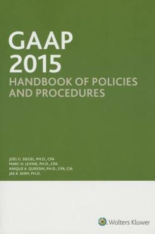 Cover of GAAP Handbook of Policies and Procedures (W/CDROM) (2015)