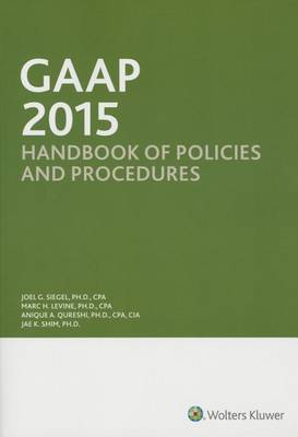 Book cover for GAAP Handbook of Policies and Procedures (W/CDROM) (2015)