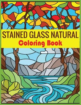 Book cover for Stained Glass Natural Coloring Book