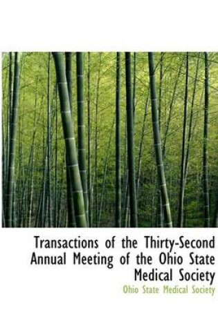 Cover of Transactions of the Thirty-Second Annual Meeting of the Ohio State Medical Society