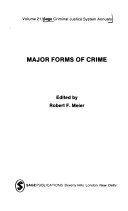 Cover of Major Forms of Crime