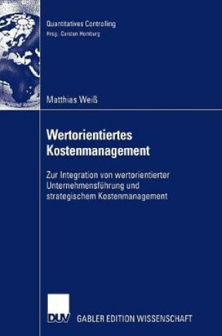 Cover of Wertorientiertes Kostenmanagement