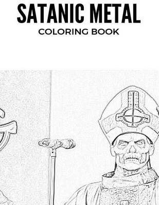 Book cover for Satanic Metal Coloring Book