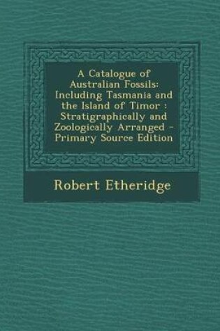 Cover of A Catalogue of Australian Fossils