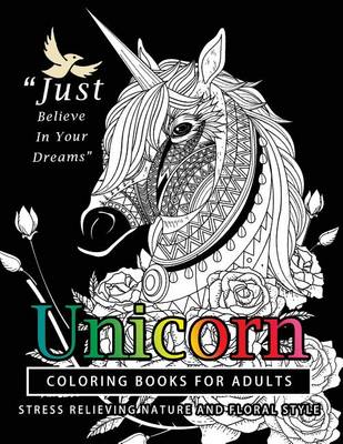 Book cover for Unicorn Coloring Books for Adults