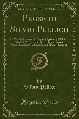 Book cover for Prose Di Silvio Pellico