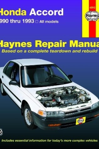 Cover of Honda Accord (1990-1993) Haynes Repair Manual (USA)