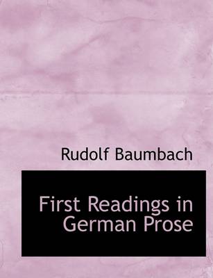 Book cover for First Readings in German Prose