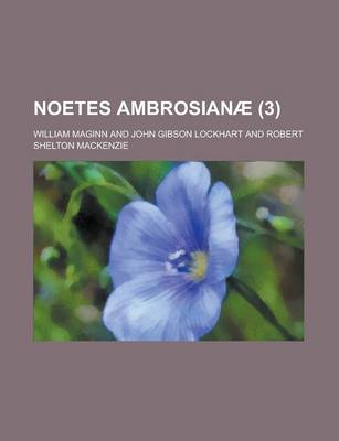 Book cover for Noetes Ambrosianae (3 )