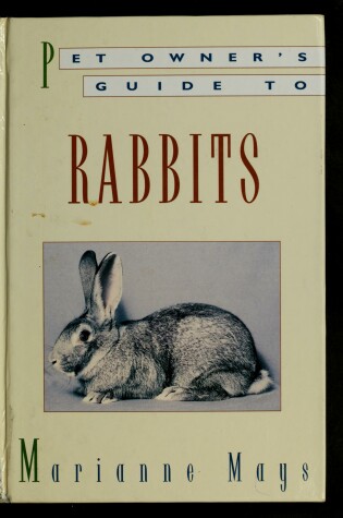 Cover of Pet Owner'S Guide to Rabbits