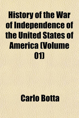 Book cover for History of the War of Independence of the United States of America (Volume 01)