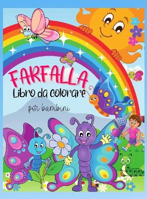 Book cover for Farfalla libro da colorare per bambini