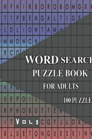 Cover of Wordsearch Puzzle Book for Adults