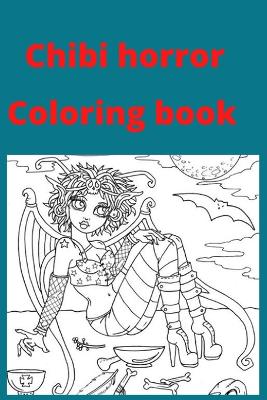 Book cover for Chibi horror Coloring book