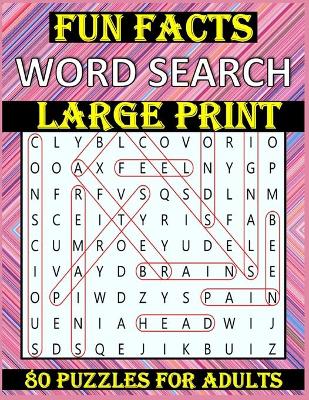 Book cover for Fun Facts Word Search for Adults