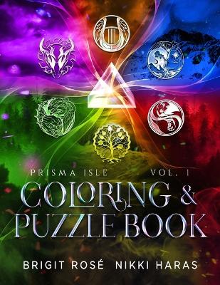 Book cover for Prisma Isle Coloring & Puzzle Book
