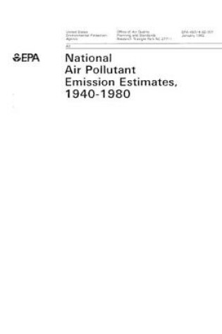 Cover of National Air Pollutant Emission Estimates