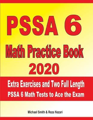 Book cover for PSSA 6 Math Practice Book 2020