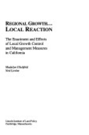 Cover of Regional Growth . . . Local Reaction