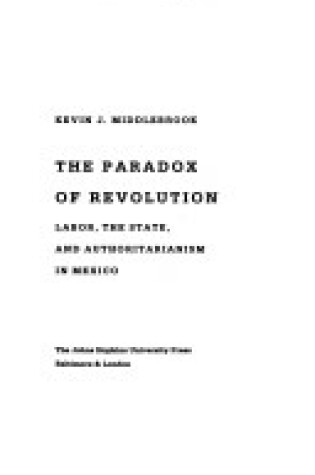 Cover of The Paradox of Revolution