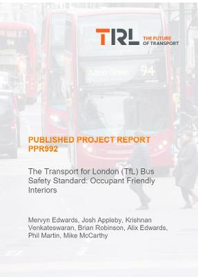Book cover for The Transport for London (TfL) Bus Safety Standard: Occupant Friendly Interiors