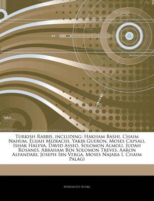 Cover of Articles on Turkish Rabbis, Including